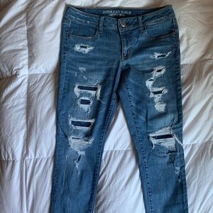 American Eagle Low waisted jeggings size 12